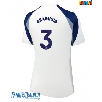 Tottenham Hotspur Radu Dragusin #3 Tricou Fotbal Replică 2025-26 Femei Acasa